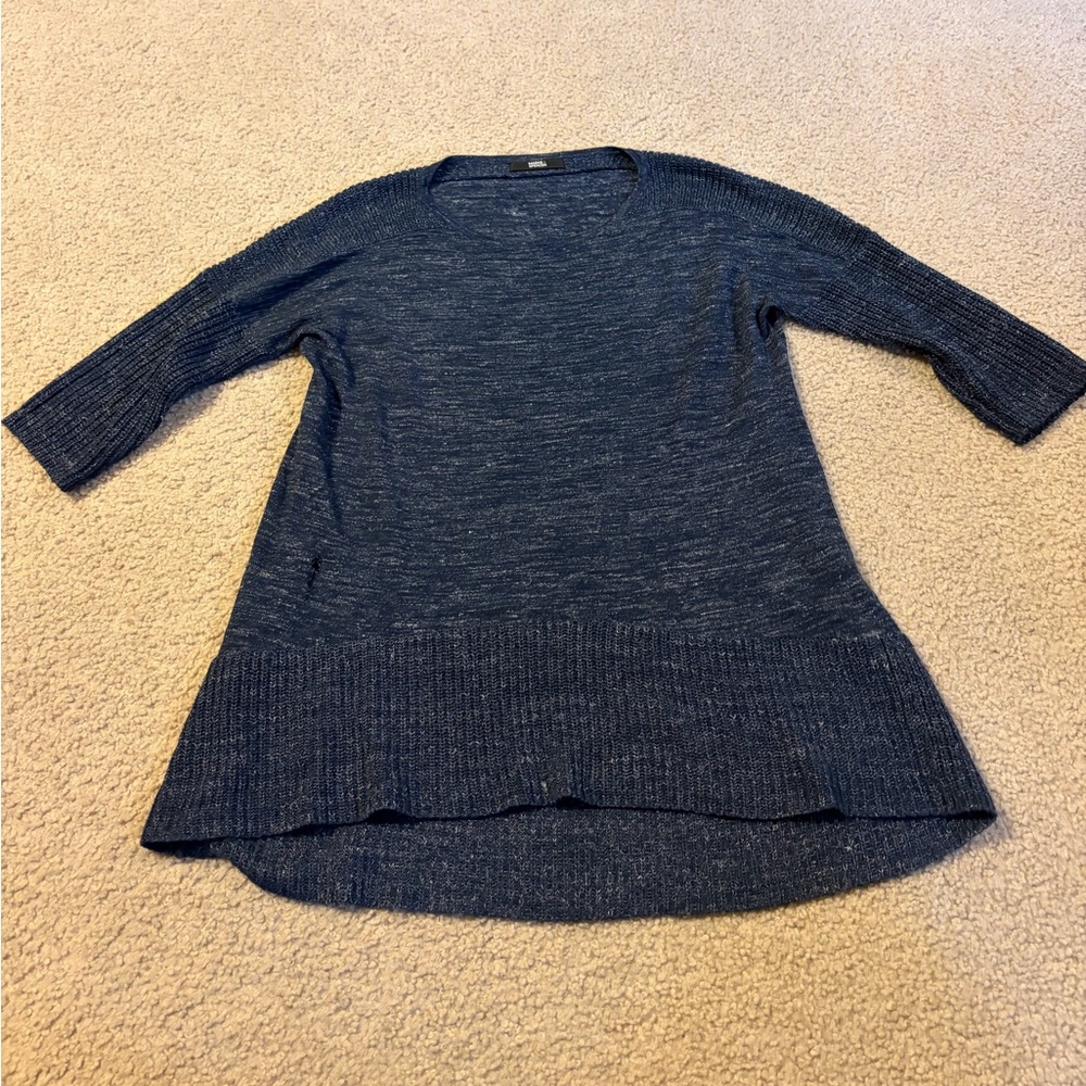 Marks & Spencer Blue Crew Neck Sweater